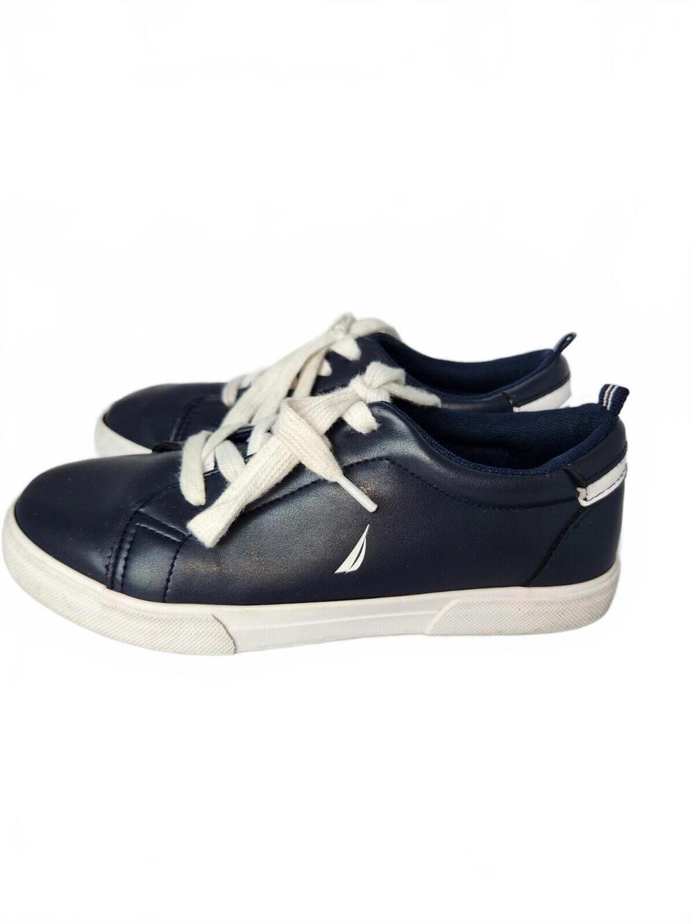 Nautica Youth Boys Sneakers Shoes Size 3 Blue White Lace Up